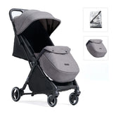 Flick Auto-Fold Stroller with Footmuff & Raincover - Grey