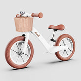 Balance bike for toddler in white colour.