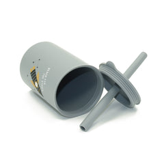 Blue Silicone Straw Cup