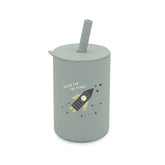 Blue Silicone Straw Cup Reach For Star