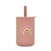Silicone Straw Cup - Pink