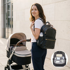 LUX Backpack Changing Bag - Black