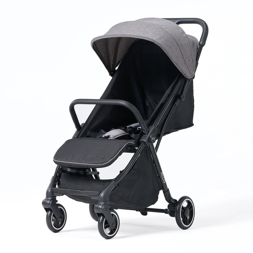 Extra-large seat designed to grow with child.