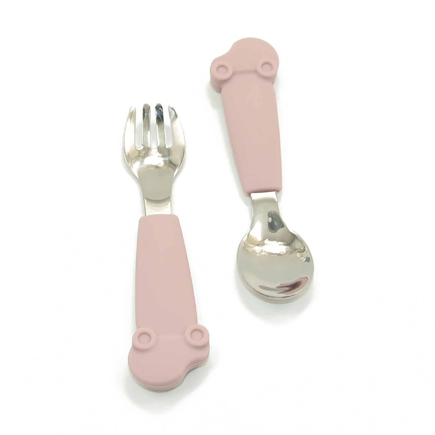 Allis Baby Fork & Spoon Set With Silicone Handles