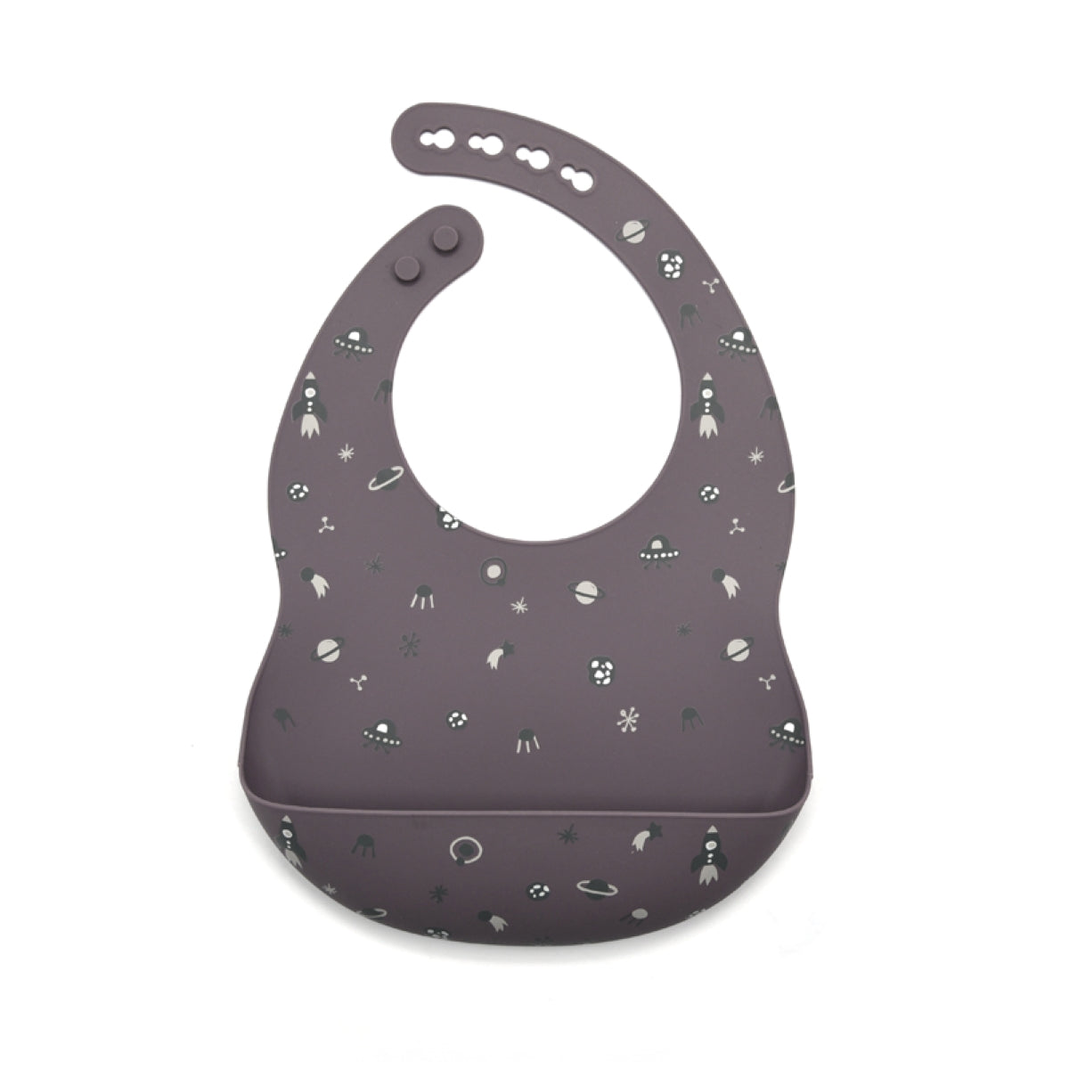 Allis Silicone Baby Bib - Rocket Design