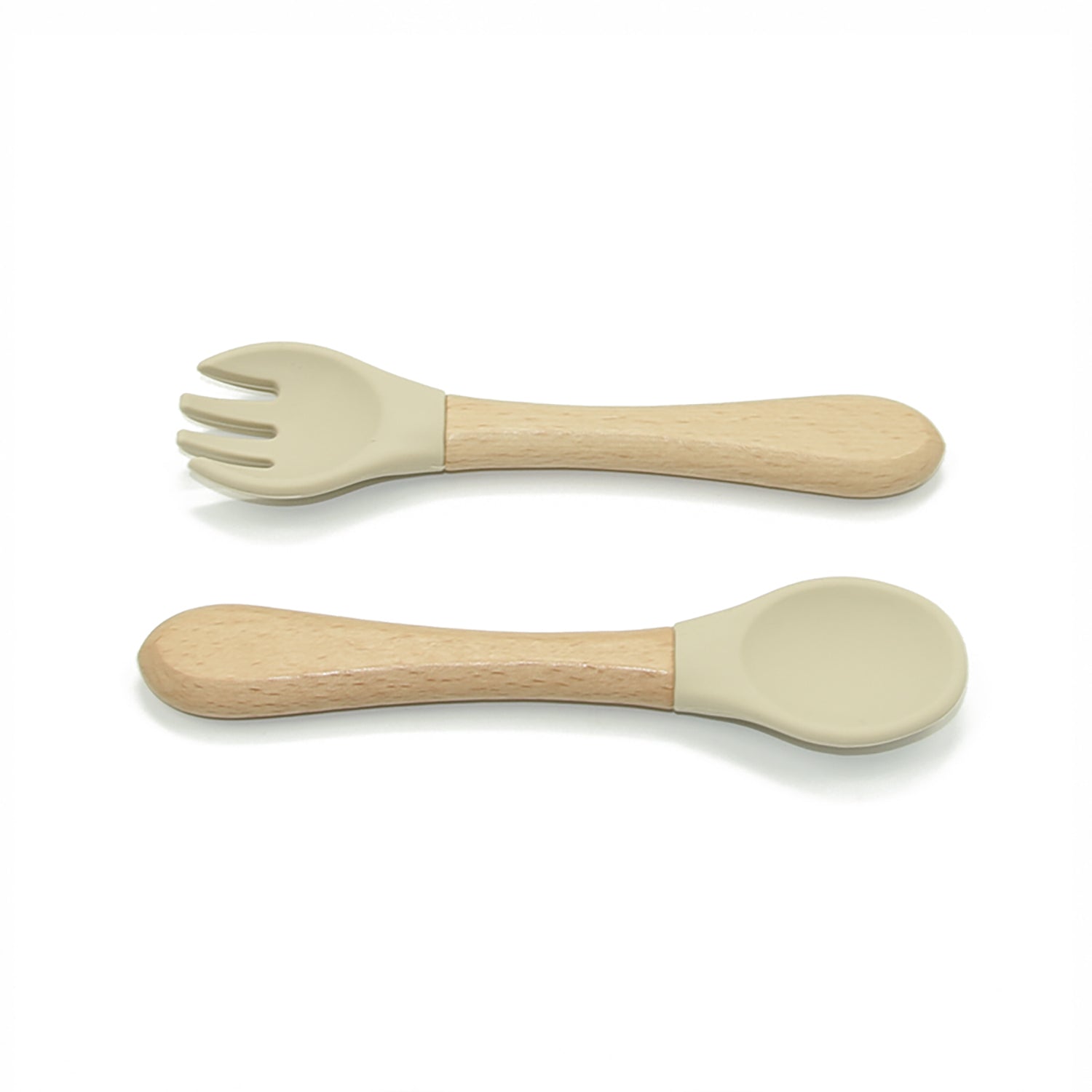 Fork & Spoon Set With Silicone Tips
