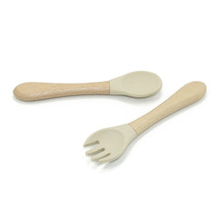 Food-Grade Silicone Spoon & Fork Set
