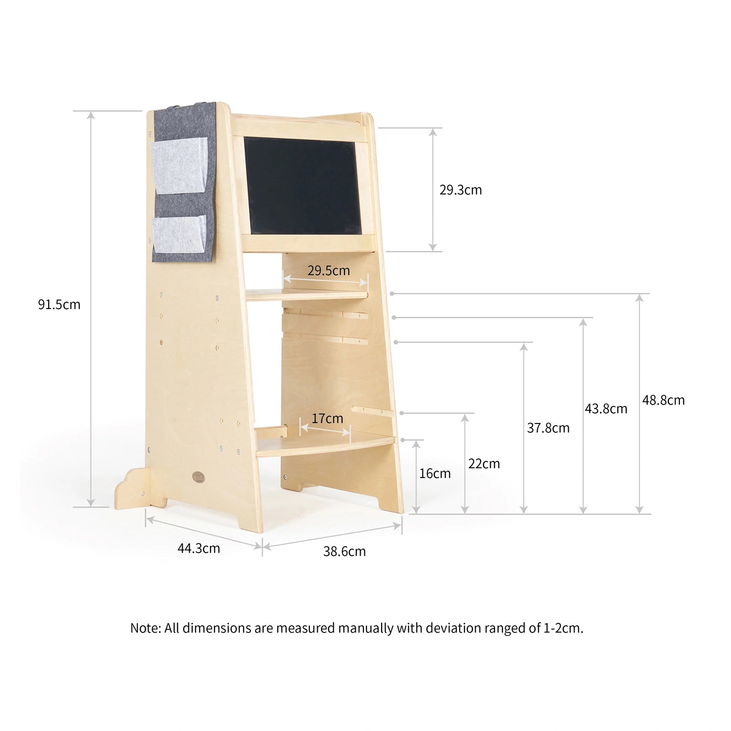 Toddler Learning Tower - Simply adjust the platform height to suit your child’s age and size. 