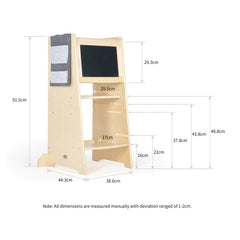 Toddler Learning Tower - Simply adjust the platform height to suit your child’s age and size. 