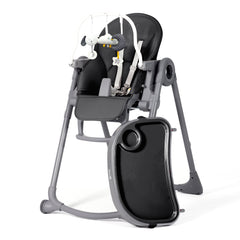 Black Lola Highchair with Toy Bar and Toys