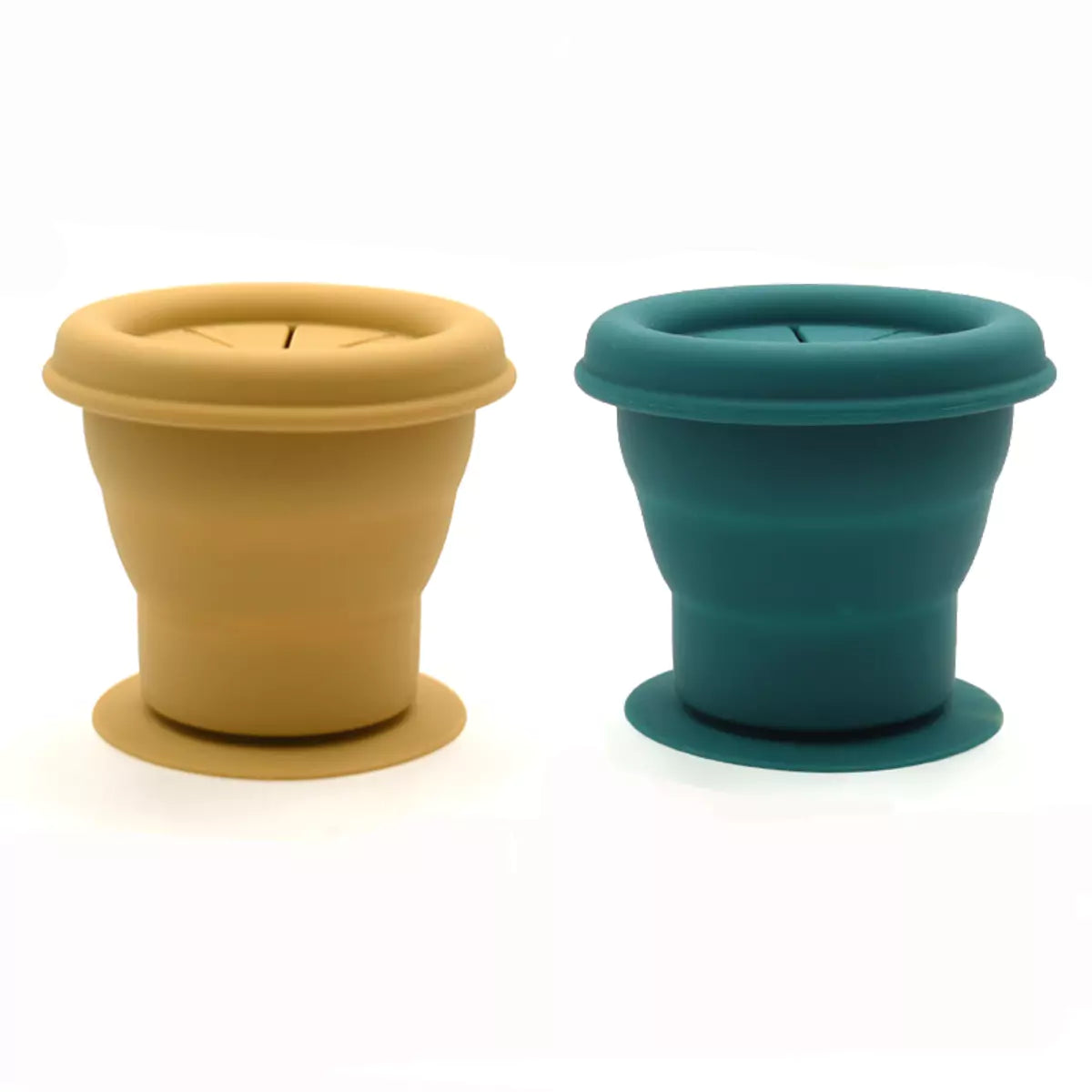 Silicone Foldable Snack Cups - 2 Pack