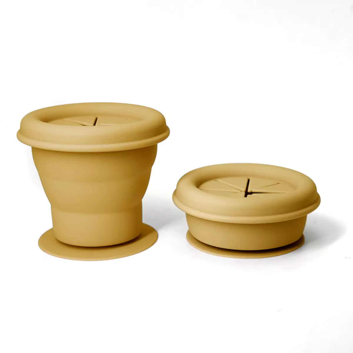 Silicone Foldable Snack Cups With Lid