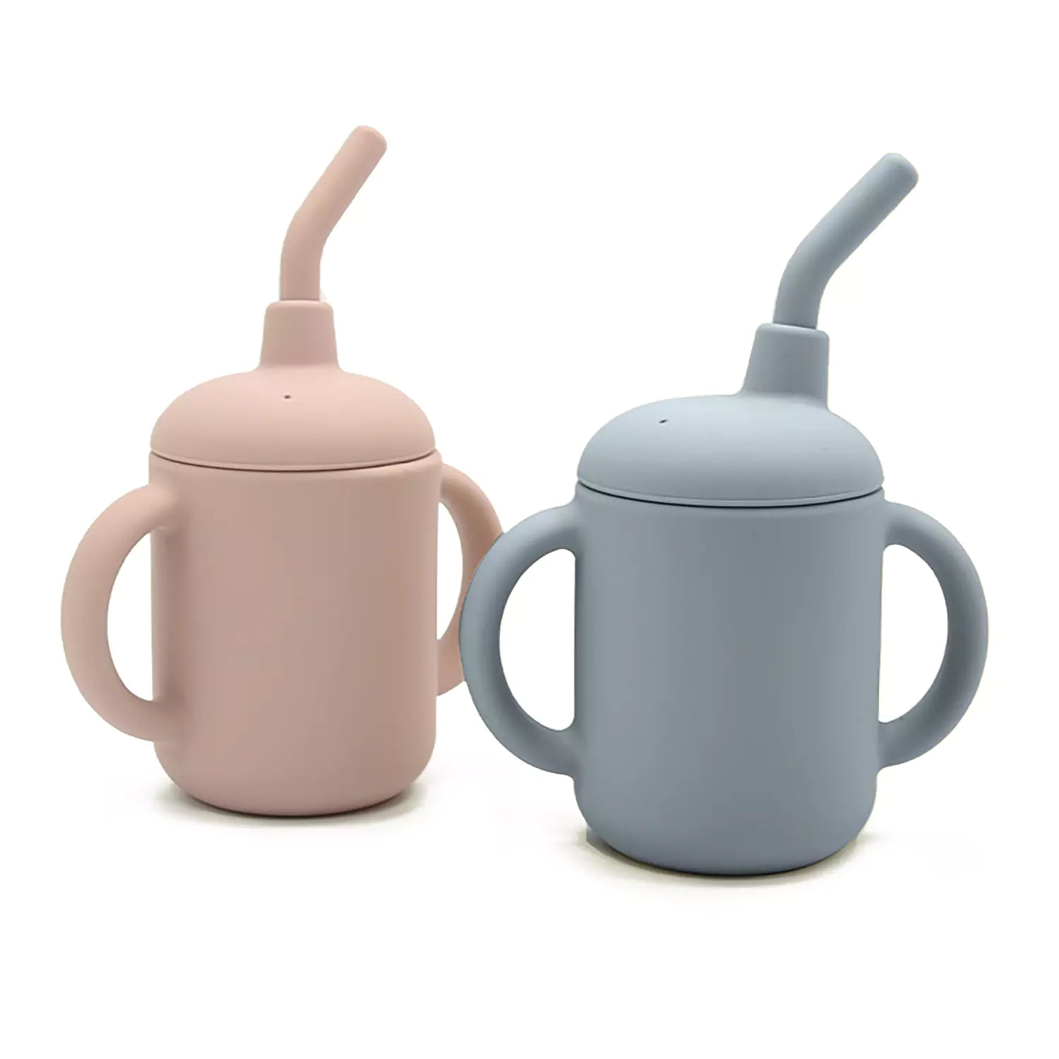 Silicone Sippy Cup - Pink,Blue