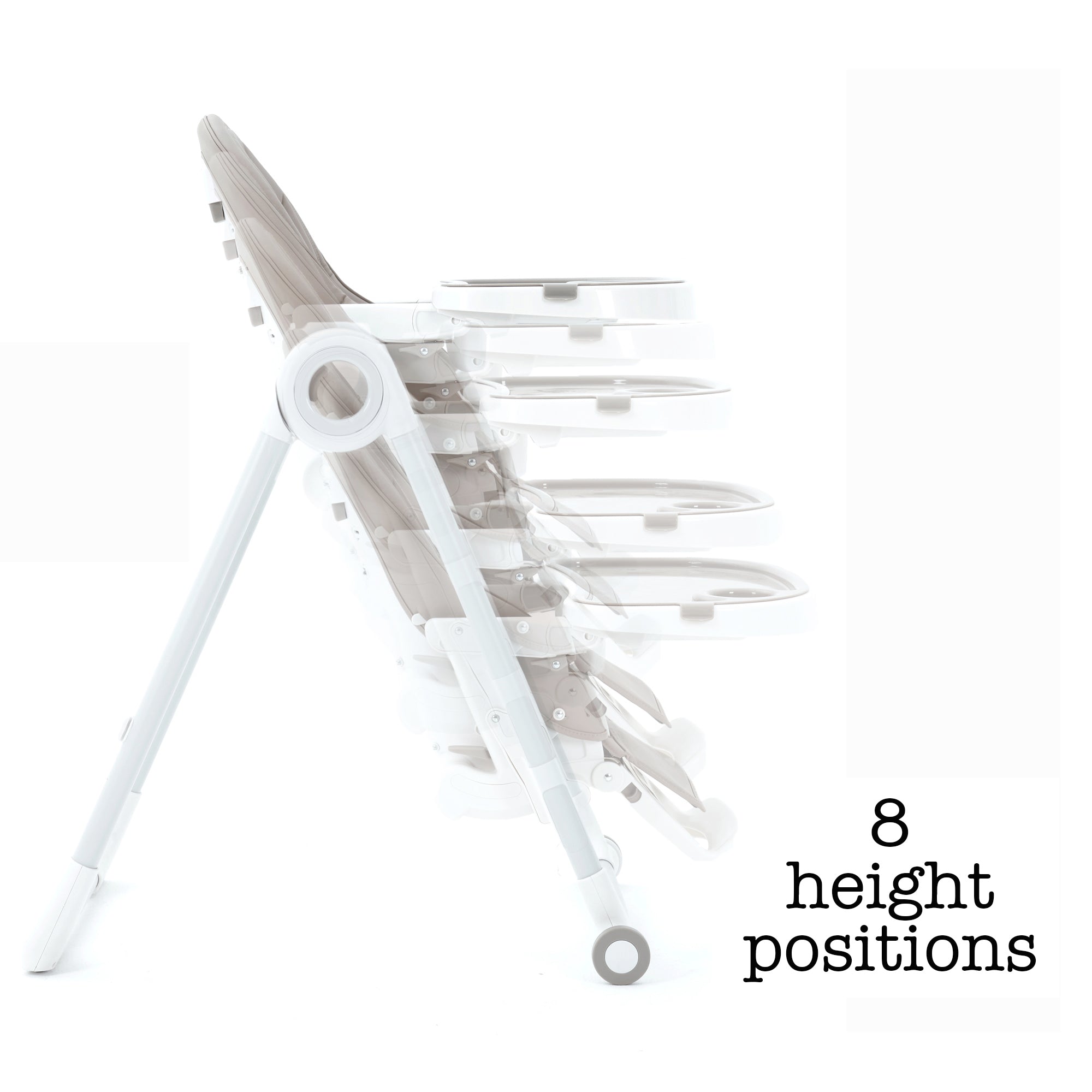 Lola Baby High Chair (Grey) - Grows with Your Child