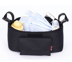 Mini changing bag with diapers and wipes, converted from organizer